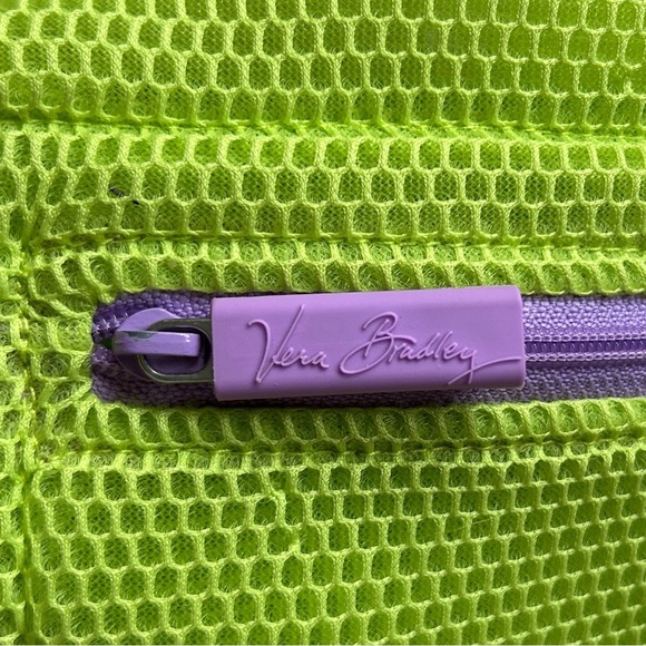 VERA BRADLEY Citrine Paisley in Paradise Mesh Drawstring Backpack Lined - Picture 6 of 9